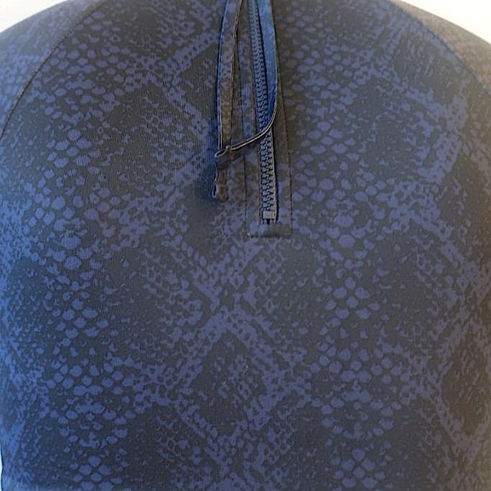 Athleta Blue Black Python Print Active Long Sleev… - image 5